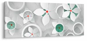 Obraz kvetinové abstrakcie (120x50 cm)