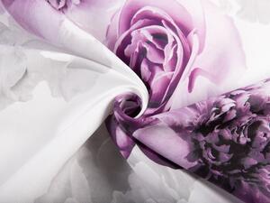 Dekoračná látka PM-029 Veľké fialové kvety - šírka 150 cm