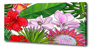 Moderný obraz canvas na ráme Havajské kvety
