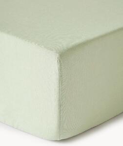 Elastická plachta na kontinentálnu posteľ z vypraného ľanu Airy