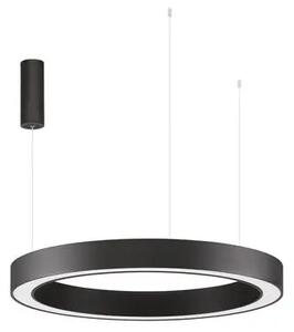 LED luster Morbido 80 čierne s diaľkovým ovládaním