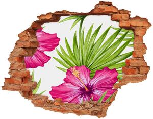 Fototapeta diera na stenu 3D nálepka Havajské kvety