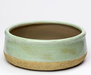 Obal kruh keramika zelený 21,5x21,5x8cm