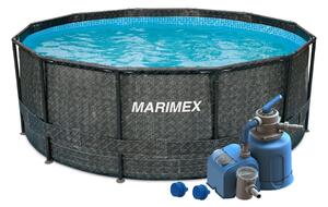 Marimex | Bazén Marimex Florida 3,66x1,22 m s pieskovou filtráciou - motív RATAN | 19900121