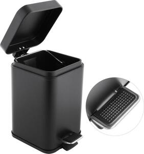 Odpadkový kôš do kúpeľne MITA 3l - softclose - čierny