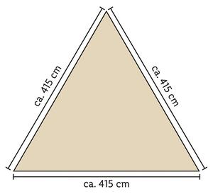 Livarno home Ochranná plachta proti slnku (trojuholník/béžová) (100373795)