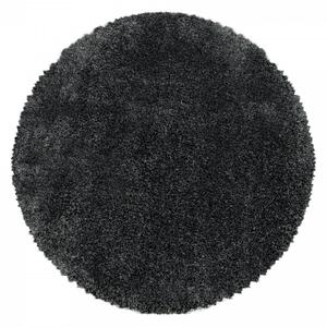 Koberec Fluffy Super Soft sivý kruh