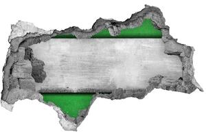 Diera 3D fototapeta nálepka Zelená stena nd-b-51823590
