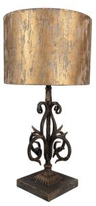 Hnedo medená patina stolná lampa
