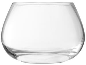 Flower sklenená váza pre aranžmán na stôl číra, v.11.5cm, LSA, Handmade