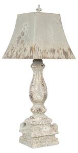 Stolná lampa do spálne biela patina