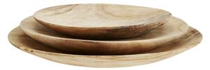 Drevené taniere Wood - set 3 ks