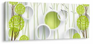 Obraz abstrakcie so stromami (120x50 cm)