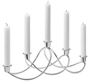 Svietnik Harmony na 5 sviečok, nerezová oceľ - Georg Jensen