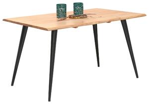 JEDÁLENSKÝ STÔL, akácia, čierna, farba akácie, 140/90/76 cm Carryhome - Stoly