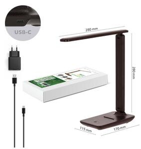 Brilagi-LED Stmievateľná stolová lampa MODO LED/7W/230V 3000/4000/6500K hnedá