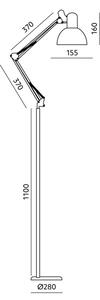 Brilagi - Flexibilná stojacia lampa TASKER 1xE27/60W/230V 184 cm béžová