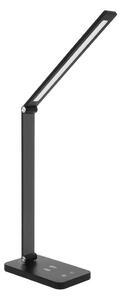 Brilagi - LED stmievateľná dotyková stolová lampa s bezdrôtovým QI nabíjaním LED/7W/5V 3000/4000/6000K čierna