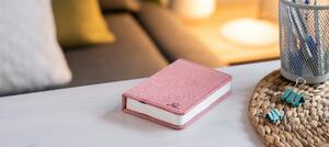 Rozkladacie svetlo "Smart Book" mini, ružová látka - Gingko