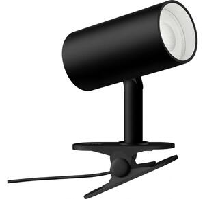 Immax 08291L - Lampa so svorkou PUNTO 1xGU10/9W/230V čierna