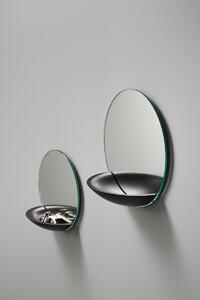 Nástenné zrkadlo s odkladacou miskou "Pocket", veľké, 3 varianty - Woud Varianta: tmavý dub