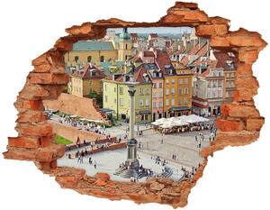 Fototapeta diera na stenu 3D Varšava poľsko nd-c-69093039