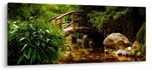 Obraz - Most cez riečku (120x50 cm)