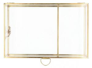 Šperkovnica GRAZIA zlatá 23x15x5 cm