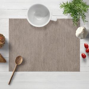 Biante Dekoračné prestieranie na stôl BKM-302 Sivohnedé cik-cak pásiky 30x40 cm