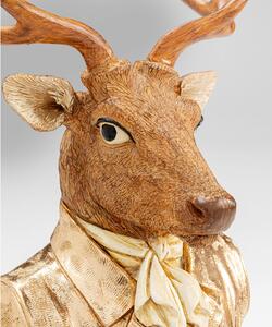 Gentleman Deer dekorácia zlatá 32 cm