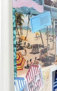Holiday in the 60s sklenený obraz viacfarebný 120x150cm