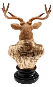 Gentleman Deer dekorácia zlatá 32 cm