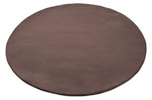 Koberec Topia Uni dark taupe kruh