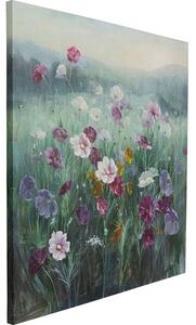 Pastell Flowers obraz na plátne viacfarebný 120x120 cm