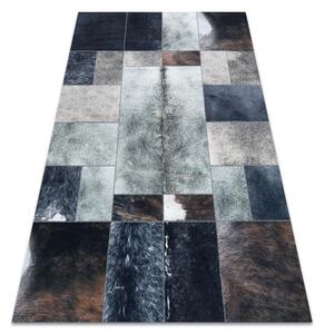 Koberec PATCHWORK 21719 čierny- imitácia kože krava