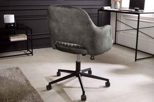 Dizajnová kancelárska stolička Laney sivý zamat