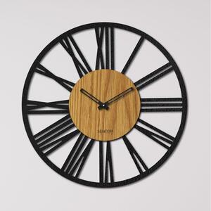 Nástenné hodiny z dreva rímske číslice - Sentop | HDFK028 | dub