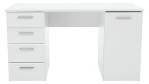 KONDELA Písací stôl, biela, EUSTACH