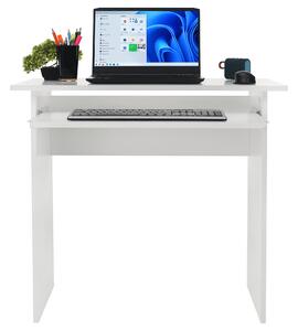 KONDELA PC stôl, biely, VERNER NEW