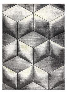 Koberec SAMPLE Este Friese Soft CUBE kocka 3D sivý