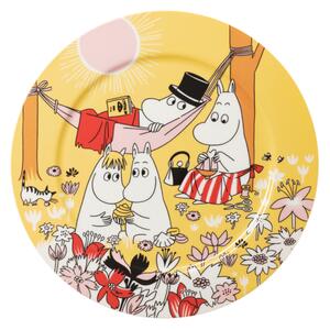 Arabia Servírovací tanier Moomin Family Time 30cm, žltý
