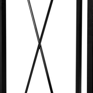 ViaDomo Via Domo - Krbový stojan na drevo Mante - čierna - 34x110x34 cm