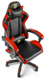 Pohodlná herná stolička červenej farby G265-RED Červená