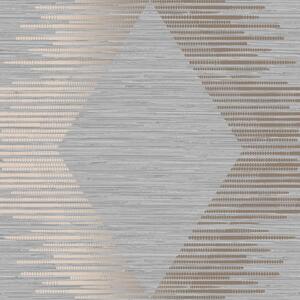 Sivo-zlatá geometrická vliesová tapeta, 120730, Zen, Superfresco Easy