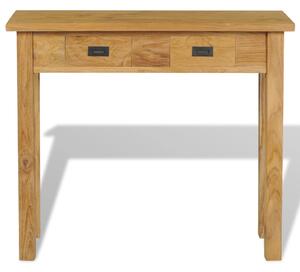 Konzolový stolík z masívneho teakového dreva, 90x30x80 cm