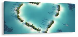 Obraz - Ostrovy srdce (120x50 cm)