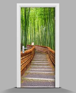 Nálepka fototapeta na dvere Cesta medzi bambusy