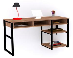 Dizajnový písací stôl Takuma 150 cm vzor orech
