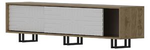 Dizajnový TV stolík Barid 180 cm dub biely