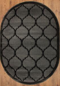 Koberec ROXY 9264A BLACK ovál